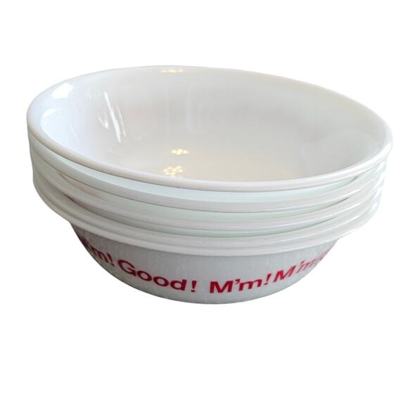 M'm M'm! Good! Corelle Campbells Soup Bowls Set of 5 Vintage - Picture 2 of 5